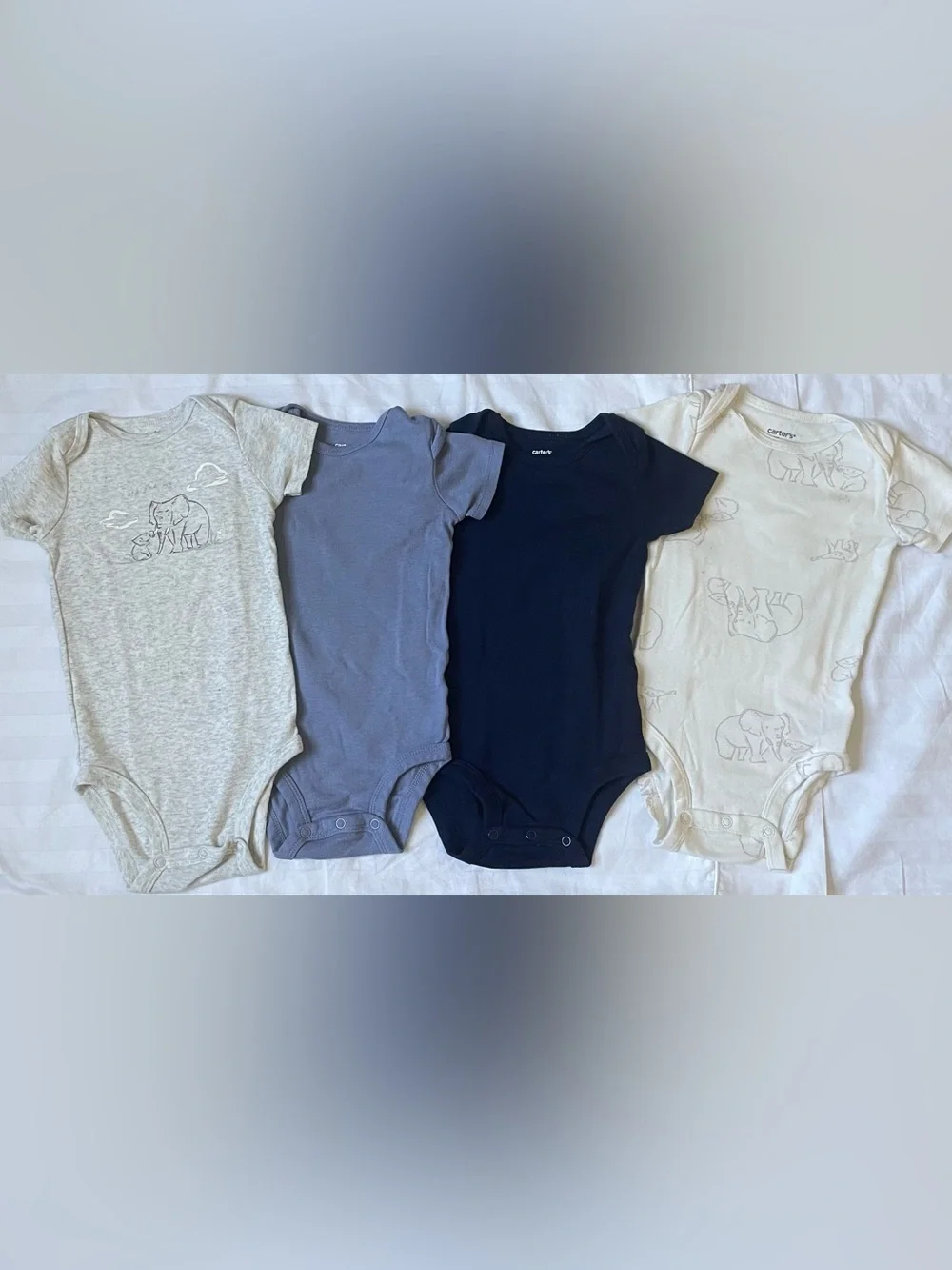 Carter’s Baby Short-Sleeve One-Piece Bodysuit 4-Pack – 12M